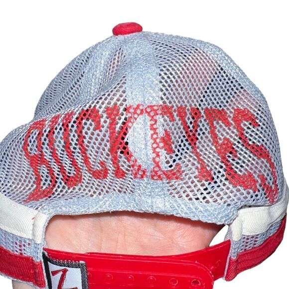 Zephyr Ohio State Buckeyes Block O snapback mesh back trucker hat - Picture 7 of 12